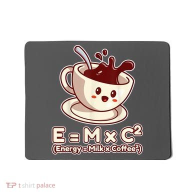 Funny Science Formula E=MC2 Energy Milk Coffee Kawaii Mousepad