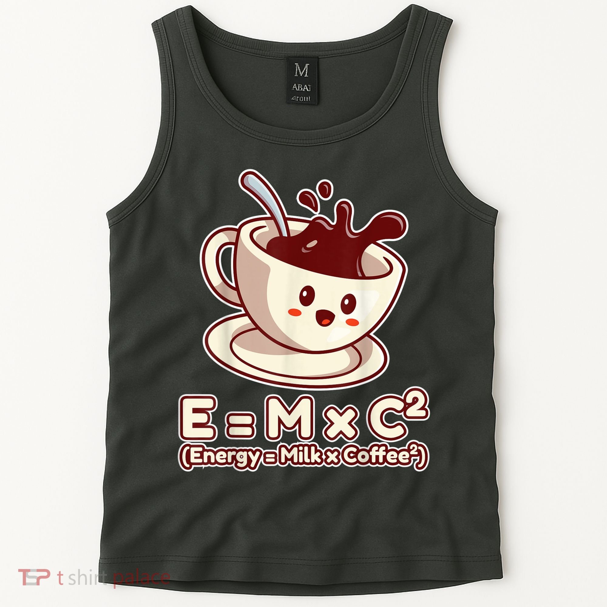 Funny Science Formula E=MC2 Energy Milk Coffee Kawaii Tank Top