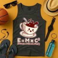 Funny Science Formula E=MC2 Energy Milk Coffee Kawaii Tank Top thumb 4