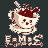 Funny Science Formula E=MC2 Energy Milk Coffee Kawaii Women's T-Shirt thumb 6