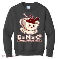 Funny Science Formula E=MC2 Energy Milk Coffee Kawaii Kids Sweatshirt thumb 0