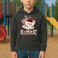 Funny Science Formula E=MC2 Energy Milk Coffee Kawaii Kids Hoodie thumb 2
