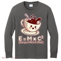 Funny Science Formula E=MC2 Energy Milk Coffee Kawaii Kids Long Sleeve Shirt thumb 0