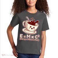 Funny Science Formula E=MC2 Energy Milk Coffee Kawaii Kids T-Shirt thumb 2