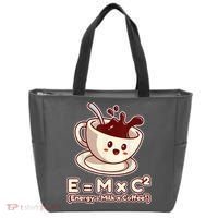 Funny Science Formula E=MC2 Energy Milk Coffee Kawaii Tote Bag thumb 0