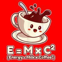 Funny Science Formula E=MC2 Energy Milk Coffee Kawaii Santa Hat thumb 1