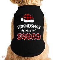 Friendsmas Squad Funny Xmas Light Family Matching Pajamas Doggie Tank thumb 0