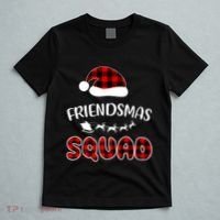 Friendsmas Squad Funny Xmas Light Family Matching Pajamas T-Shirt thumb 5