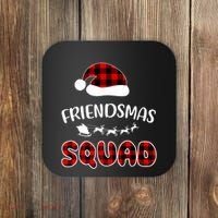 Friendsmas Squad Funny Xmas Light Family Matching Pajamas Coaster thumb 0