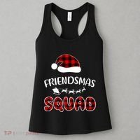 Friendsmas Squad Funny Xmas Light Family Matching Pajamas Women's Tank Top thumb 3