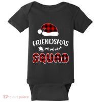 Friendsmas Squad Funny Xmas Light Family Matching Pajamas Baby Bodysuit thumb 0