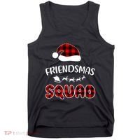 Friendsmas Squad Funny Xmas Light Family Matching Pajamas Tank Top thumb 0