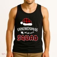 Friendsmas Squad Funny Xmas Light Family Matching Pajamas Tank Top thumb 3