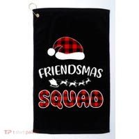Friendsmas Squad Funny Xmas Light Family Matching Pajamas Golf Towel thumb 0
