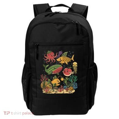 Fish Swiming Fruit Backpack