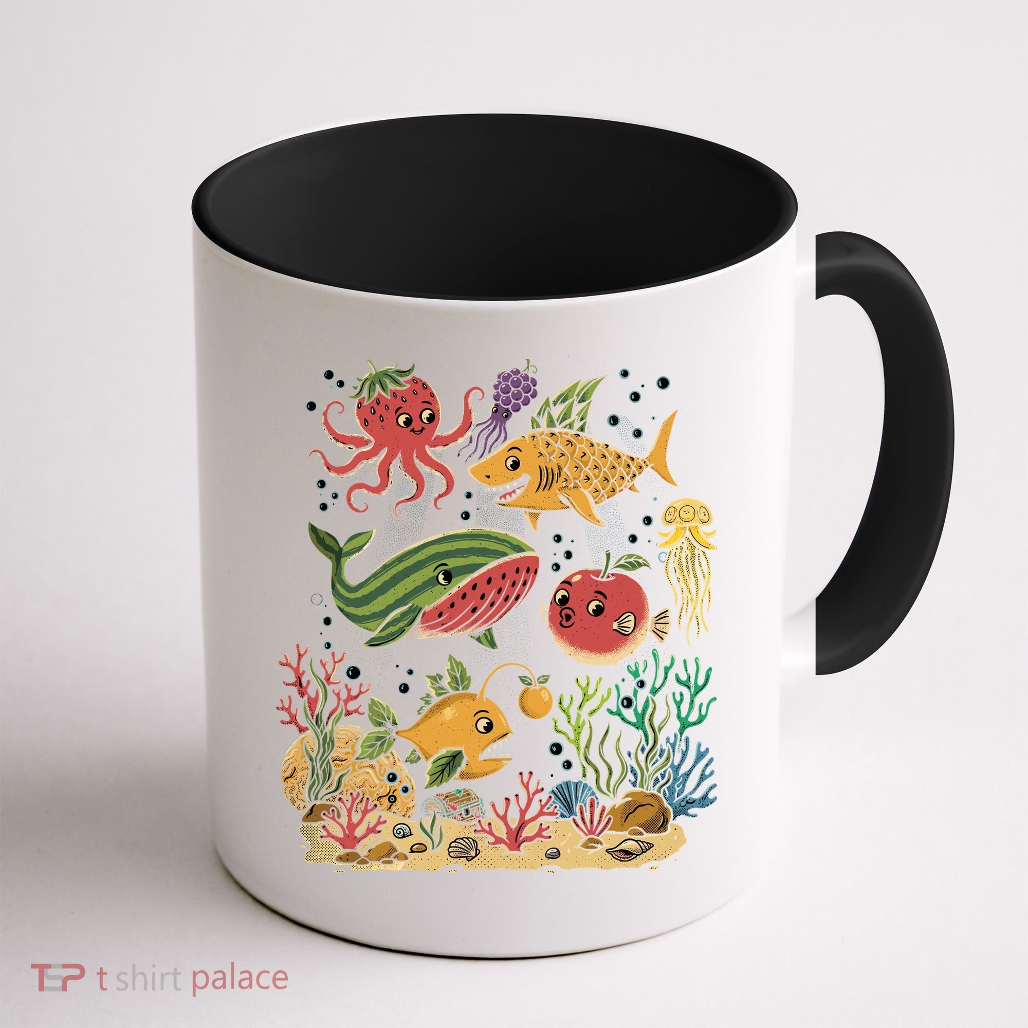 Fish Swiming Fruit Coffee Mug