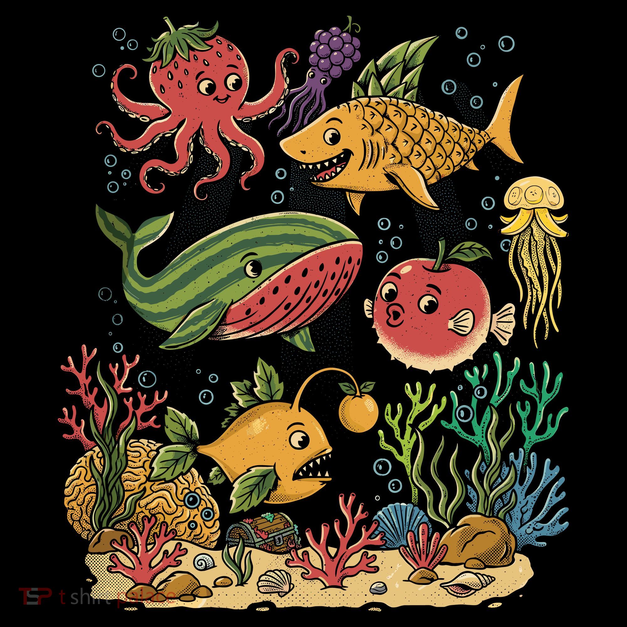 Fish Swiming Fruit Coaster