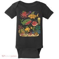 Fish Swiming Fruit Baby Bodysuit thumb 0