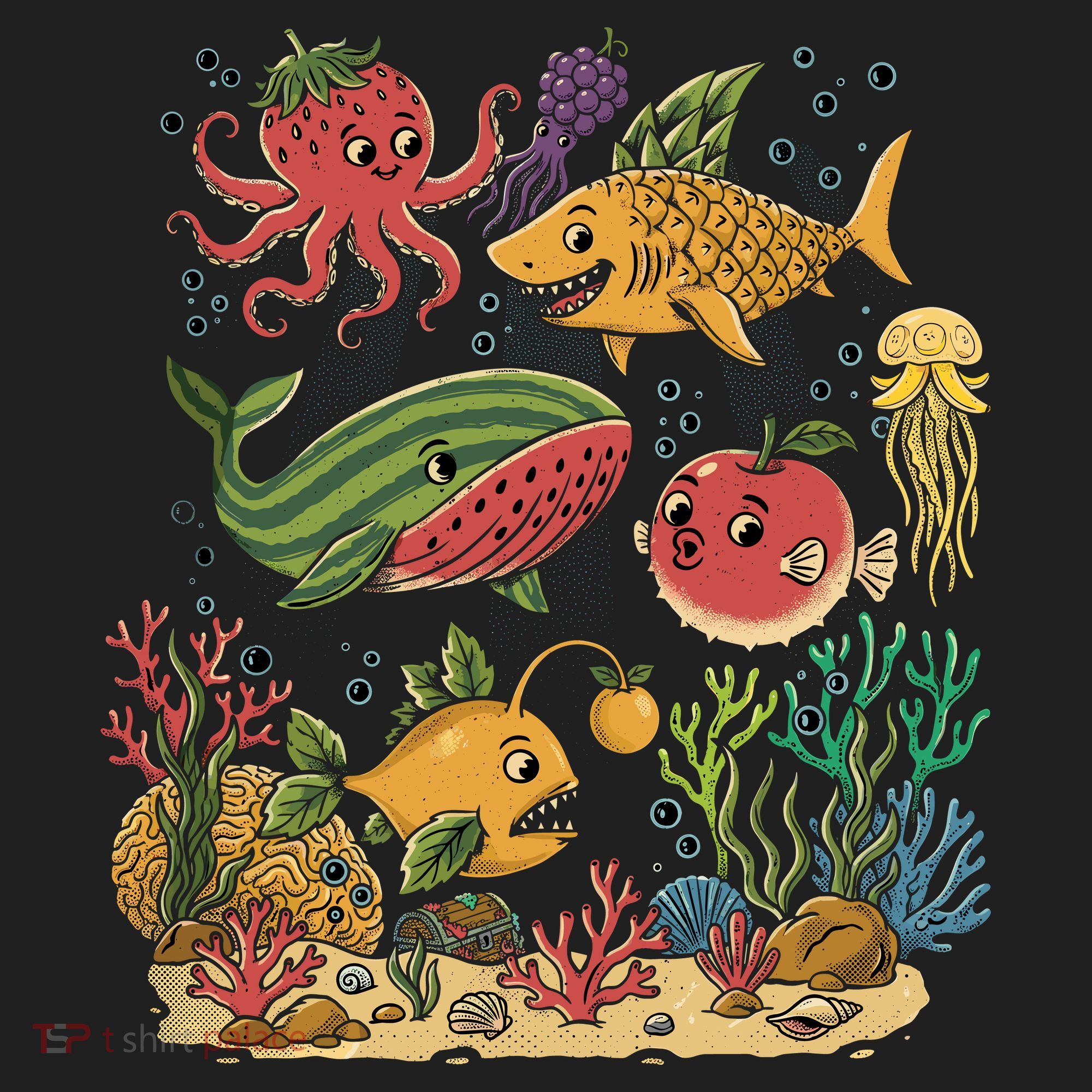 Fish Swiming Fruit Hat