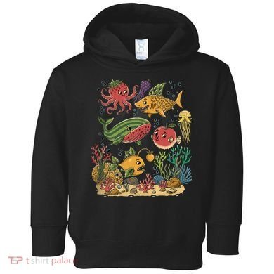 Fish Swiming Fruit Toddler Hoodie