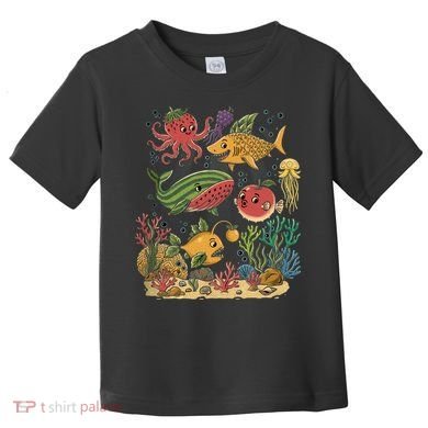 Fish Swiming Fruit Toddler T-Shirt