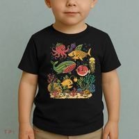 Fish Swiming Fruit Toddler T-Shirt thumb 2
