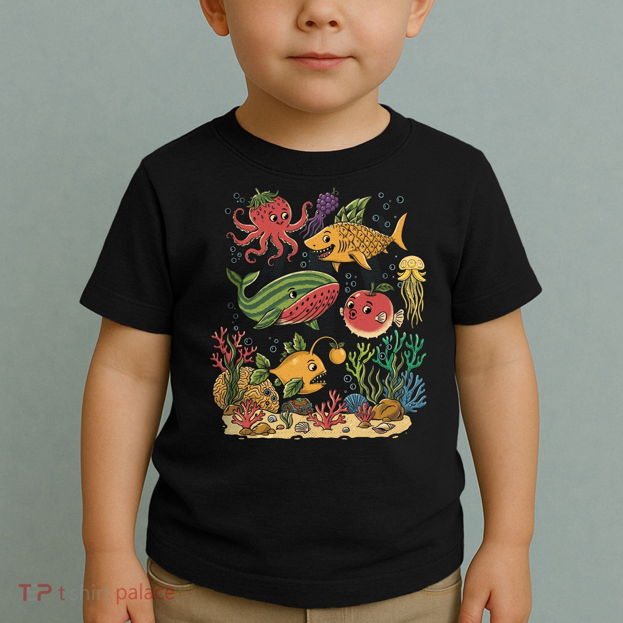 Fish Swiming Fruit Toddler T-Shirt