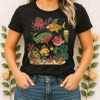 Fish Swiming Fruit Women's T-Shirt thumb 2