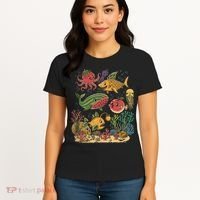 Fish Swiming Fruit Women's T-Shirt thumb 4