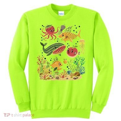 Fish Swiming Fruit Sweatshirt