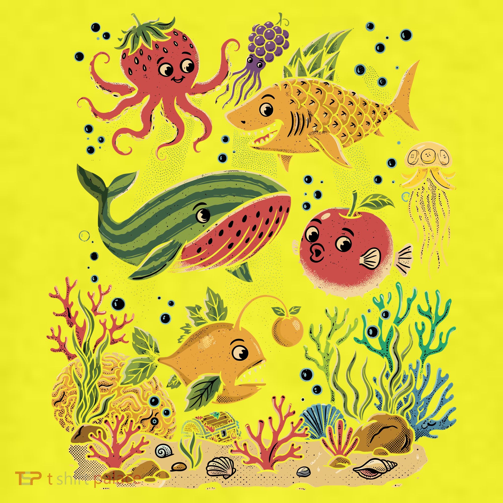 Fish Swiming Fruit Sweatshirt