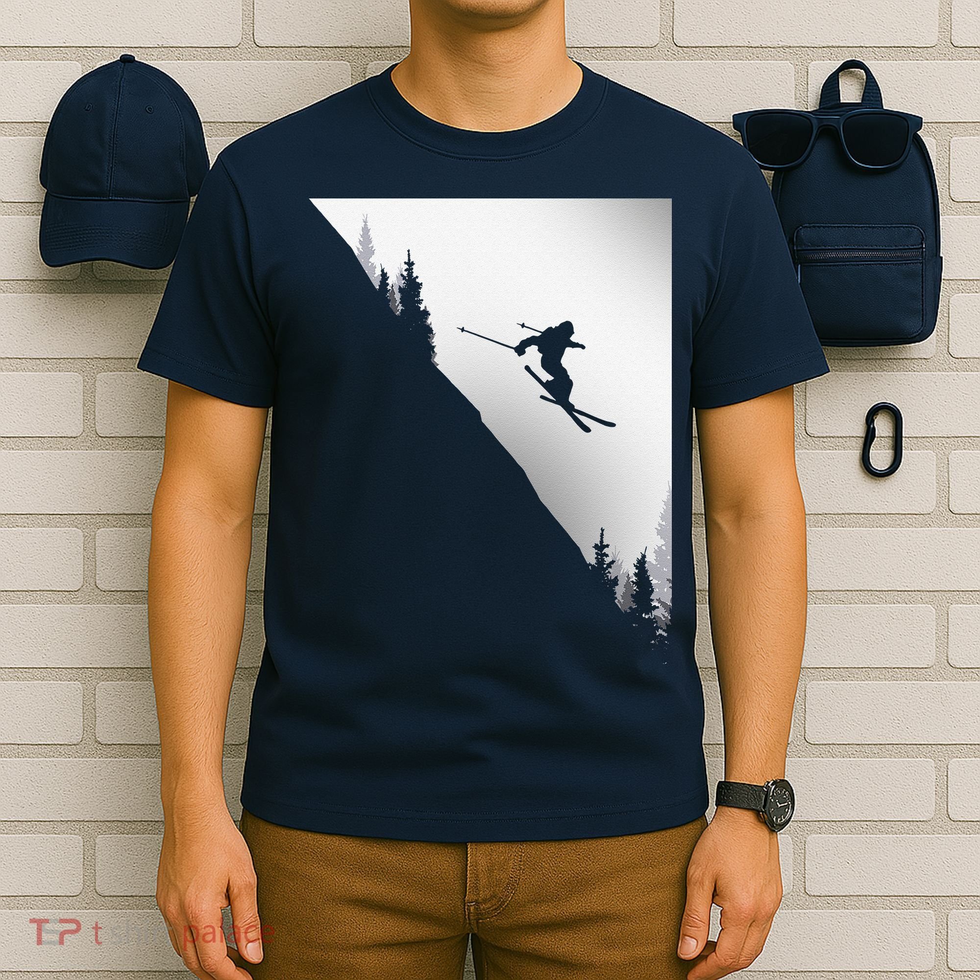 Freestyle Skiing Freeski Winter vintage Sports Skier T-Shirt
