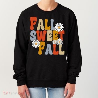 Fall Sweet Fall Retro Flower Women's Sweatshirt