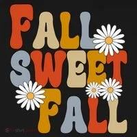 Fall Sweet Fall Retro Flower Doggie Tank thumb 4