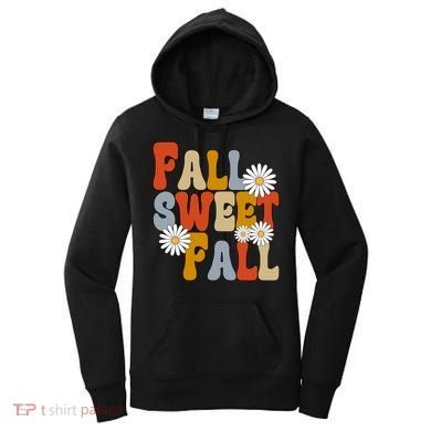 Fall Sweet Fall Retro Flower Women's Hoodie
