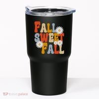 Fall Sweet Fall Retro Flower Tumbler thumb 0