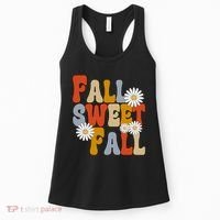 Fall Sweet Fall Retro Flower Women's Tank Top thumb 0