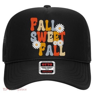 Fall Sweet Fall Retro Flower Hat