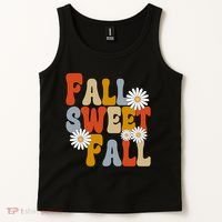 Fall Sweet Fall Retro Flower Tank Top thumb 2