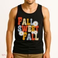 Fall Sweet Fall Retro Flower Tank Top thumb 3