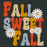 Fall Sweet Fall Retro Flower Infant Baby Jersey Bodysuit thumb 2