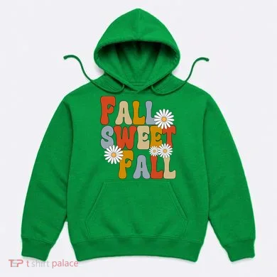 Fall Sweet Fall Retro Flower Hoodie
