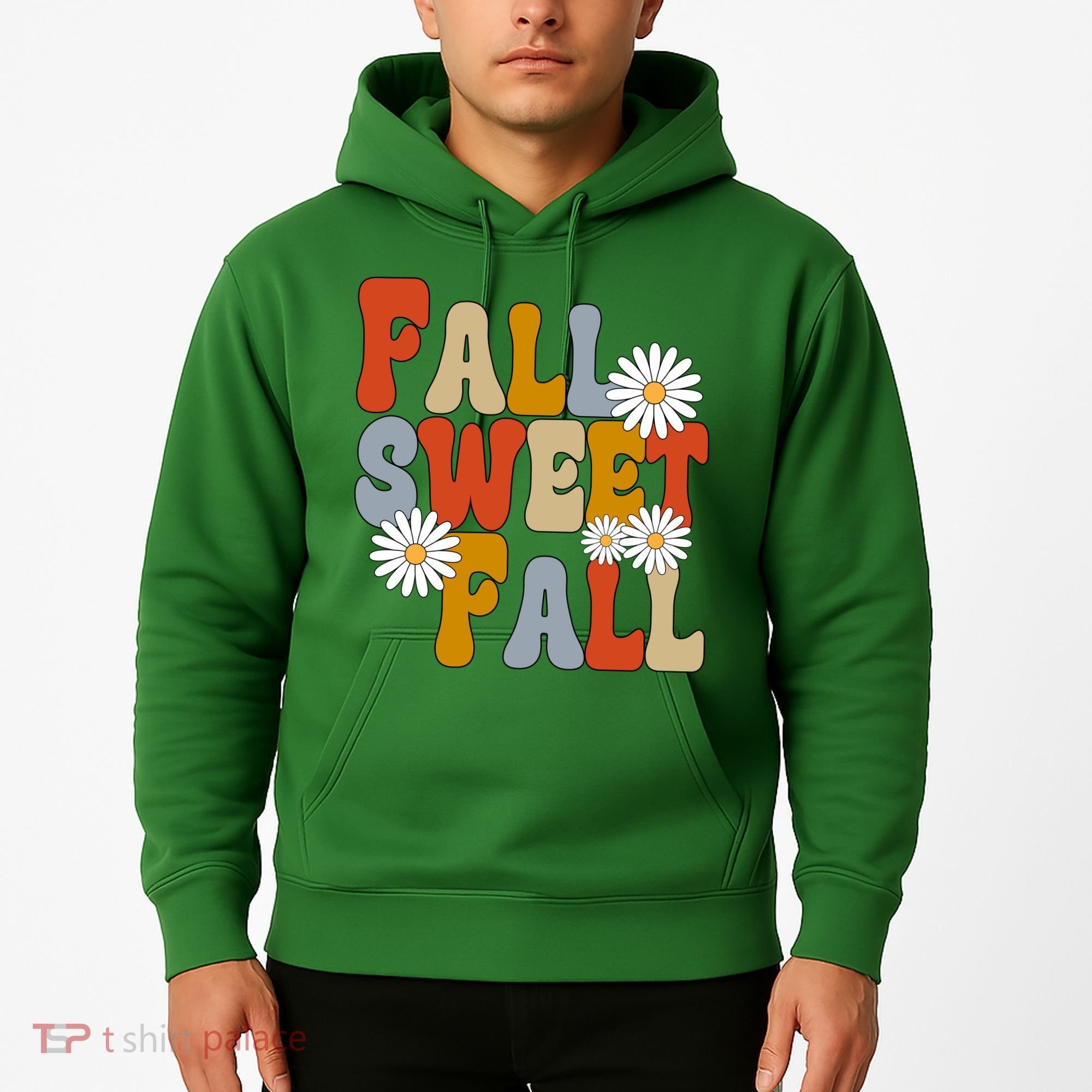Fall Sweet Fall Retro Flower Hoodie