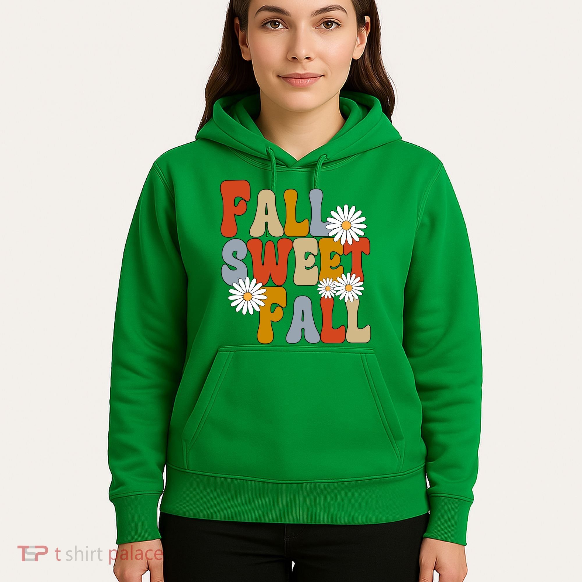 Fall Sweet Fall Retro Flower Hoodie