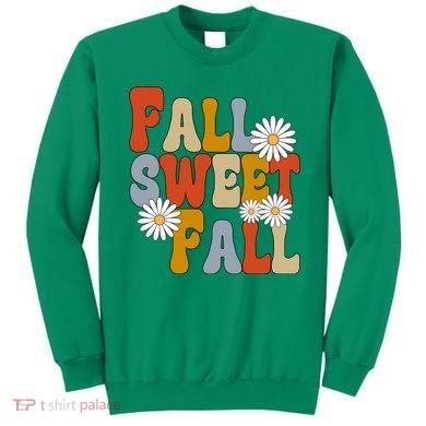 Fall Sweet Fall Retro Flower Sweatshirt