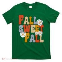 Fall Sweet Fall Retro Flower T-Shirt thumb 0