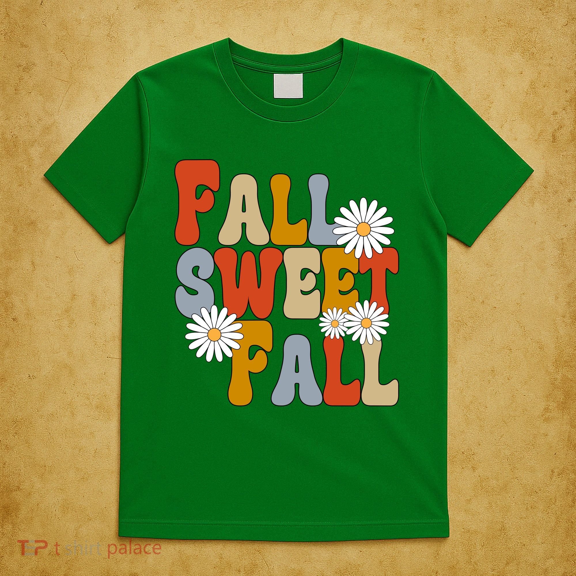 Fall Sweet Fall Retro Flower T-Shirt