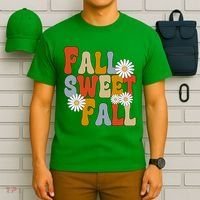 Fall Sweet Fall Retro Flower T-Shirt thumb 6
