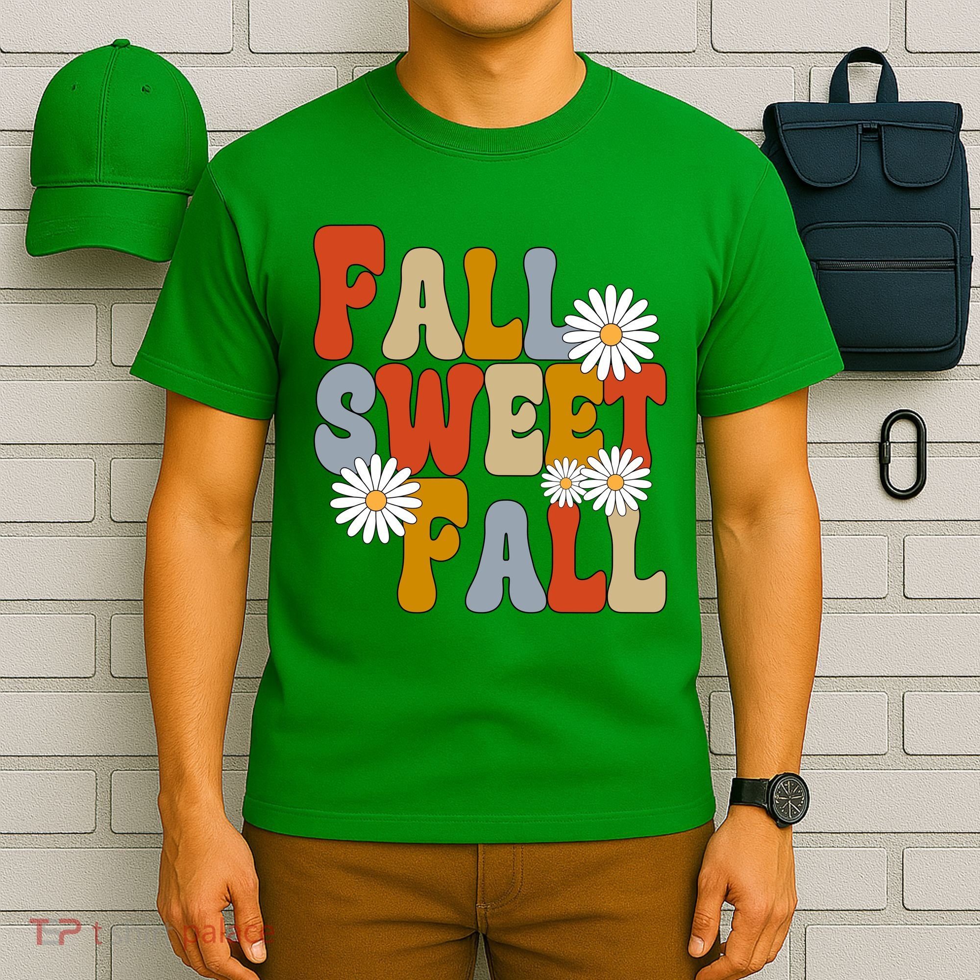 Fall Sweet Fall Retro Flower T-Shirt