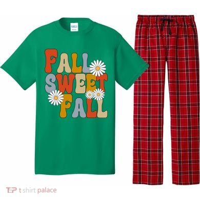 Fall Sweet Fall Retro Flower Pajama Set